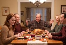 At Thanksgiving, my uncle joked, “He’ll probably ask for leftovers.” I just laughed. Then my sister’s boyfriend walked in, saw me — and froze. He whispered, “That’s him,” pulled up his phone… and my aunt dropped her drink.