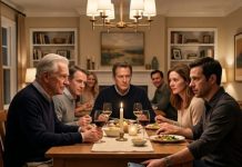 I was halfway through Sunday dinner when my son-in-law slid his phone under the table and whispered, “Dad, check your retirement account. Now… and fake chest pain if you want to survive this.” I looked at him, stunned, but he didn’t blink. Around the table, everyone kept laughing—completely unaware their world was already cracking open. I stood up, pressed my hand to my chest, and thought: If he’s right… then someone at this table is about to lose everything.
