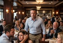 My daughter’s scream cut through the restaurant, and then I saw it—her husband had yanked her hair like she was nothing. “Stay in your place,” he hissed. His father actually laughed. “Good. She needs discipline.” I stood up slowly, feeling every eye lock onto me. My daughter whispered, “Dad… please don’t.” But what they didn’t know was that I had already decided—tonight, someone was going to lose control forever.