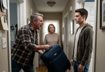 My father shoved my suitcase into the hallway and screamed, “Get out, you trash with no education!” My mother didn’t stop him—she just watched. I said nothing. I simply nodded and walked out. They had no idea I had quietly built a $36 million fortune… and that leaving their house was the first step in taking everything they thought they owned.
