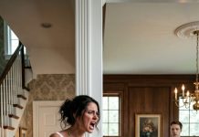 On my first day as a new wife, I found my husband’s young son trembling in the corner, his eyes full of terror. Bruises marked his tiny arms, and when I asked what happened, he whispered, “Please don’t tell them… they’ll lock me up again.” My blood ran cold. I stormed into the hallway and screamed, “Who dared to hurt this child?” That was when the whole house went silent—and my husband’s family’s darkest secret began to unravel.