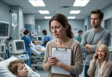 “My son will be fine. His grandmother already said she’ll handle everything,” my husband said coldly while our child lay in a hospital bed fighting for his life. I stared at him, speechless, as my mother-in-law laughed from a charity event. Then the doctor said, “We needed consent hours ago.” That was the moment I realized—if I didn’t act, I would lose my son… and everything else.