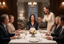 My sister laughed so loudly that everyone at the dinner table stopped eating. “Your business is worthless, Emma,” she said, tapping her champagne glass like she was announcing a verdict. I looked at my mother, waiting for her to defend me, but she only lowered her eyes. So I smiled, opened my purse, and touched the signed sale agreement. “Worthless?” I whispered. “Then wait until you hear the number.”