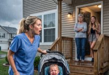 The moment I heard my baby’s desperate cries outside my own house, I knew something was terribly wrong. When I reached him, he was soaked, shivering, and alone. “Leave,” my mother ordered. “That child isn’t family.” I refused, held my son as tightly as I could, and ran through the storm. I never imagined my next step would send both of us into unimaginable danger.