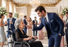 Sentada en mi silla de ruedas, con los pulmones colapsando y el aire escapando de mi pecho, escuché a Marcus arrancarme el tanque de oxígeno en medio de la boda. Me empujó hacia atrás con una sonrisa cruel. —Muérete en silencio, vieja inútil. Tu dinero ya es mío. No grité. No supliqué. Solo presioné el botón oculto en mi muñeca. Treinta segundos después, las puertas estallarían… y descubriría que yo había preparado su caída mucho antes de que intentara matarme.