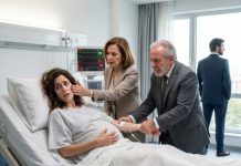 “¡Estás aquí solo para dar a luz!”, escupió Beatrice antes de abofetearme con tanta fuerza que todo se volvió negro por un instante. Mi suegro, Marcus, arrancó la vía intravenosa de mi brazo mientras las alarmas del monitor cardíaco estallaban a mi alrededor. Apreté mi vientre, aterrada por mi bebé. “Cuando nazca, haremos que todos crean que estás loca”, susurraron con una sonrisa cruel. Yo también sonreí. Ninguno de ellos había notado la pequeña luz roja parpadeando junto a mi cama… ni que su confesión acababa de llegar a manos del FBI. Pero lo que descubrieron segundos después fue mucho peor.