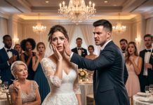 My wedding day was supposed to be the happiest day of my life. Instead, I stood frozen as my fiancé humiliated me in front of everyone. “You’re disgusting,” he shouted. His mother smiled through a cloud of cigarette smoke. They thought they had won. They thought I was trapped. But exactly five minutes later, police officers entered the ballroom carrying arrest warrants. And the first name they called wasn’t mine.