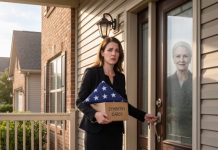 Six hours after burying my husband, I came home only to find my key no longer worked. Then my mother-in-law opened the door, smiled, and whispered, “You don’t live here anymore.” I stared at strangers carrying my belongings as if I had already disappeared. But what she didn’t know was that my husband had left me one sealed envelope. And what was inside would destroy everything she thought she had won.