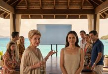 “Some people need to learn their place,” my mother-in-law announced as she publicly excluded me from her family’s dream vacation. She thought I was just a former restaurant manager who could never understand luxury. A week later, her face turned white when my image appeared on a giant screen and I revealed the truth: “You rented this resort, Charlene… but I own the entire island.” What happened after that divided the whole family and changed our lives forever.