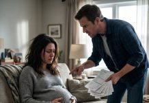 “I control every dollar you touch,” my husband said proudly as I recovered from childbirth. I nodded quietly, letting him believe it. Then his father arrived, pale and shaking, and said, “We’ve been wrong about her… she’s not the weak one.” My husband laughed—until I opened a folder and slid it across the table. “You’ve been stealing from your own family,” I said calmly.
