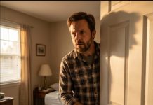I thought I was coming home early to surprise my wife, but the moment I saw an unfamiliar SUV in my driveway, my stomach dropped. Minutes later, I kicked open my bedroom door and froze. “Nolan, wait! It’s not what you think!” my wife screamed as two men scrambled across my bed. One ran, one tried to explain, and I stood there watching my entire marriage collapse in seconds. But what happened after I exposed her secret destroyed far more than our relationship… and nobody saw it coming.