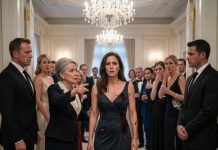 They dragged me out of the gala covered in blood. “She’s ruining everything,” my mother-in-law whispered while security escorted me toward the exit. I didn’t even fight back—I was still shaking from saving a child who was convulsing inside a crashed car. Then a woman walked in and said, “I’m her mother.” In that moment, everything in the room changed, and I realized I had just been humiliated in front of the one person who could destroy them all.