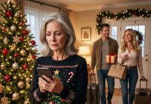 “Christmas Eve will be at my mother’s house. You can stay home,” my daughter-in-law said without a hint of shame. I didn’t argue. I didn’t beg. I simply bought a plane ticket. Three days later, I posted a photo from a luxury Mediterranean cruise, and my phone exploded. “Who is that man sitting next to you?” people kept asking. What nobody knew was that the photo had just exposed a secret far bigger than Christmas.
