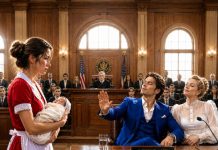 At our divorce hearing, my husband pointed at me and sneered, “Take your filthy poverty and that screaming baby out of my life.” The courtroom doors opened, and my brother—one of the city’s fiercest lawyers—walked in carrying a sealed trust agreement. “Gladly,” he said. “But first, meet the sole owner of your house, company, and accounts.” He nodded toward my newborn. By sunset, my ex left with nothing but his wedding ring.