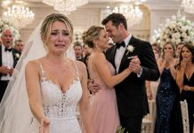 At our wedding, I watched my husband lift his glass and smile like he owned the room. “This dance,” he announced, “is for the woman I’ve loved for ten years.” My heart surged—until he walked past me… and stopped in front of my sister. The crowd erupted, clapping like it was romantic. I tasted blood where I bit my lip, then said one sentence into the microphone. His face drained. His knees buckled. And the music didn’t stop.