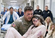 After two years of military service, I came home early with a bouquet and my discharge papers, desperate to surprise my wife. Instead, I froze at the gate—she lay unconscious in the snow while my mother and sister laughed over dinner inside. “She finally learned her place,” my mother sneered. I carried my wife to safety, then called the police and my attorney. By dawn, they were arrested, disowned, and thrown out of the house they believed was theirs.