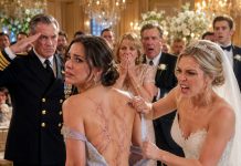 At my sister’s wedding, she ripped my dress off in front of everyone and mocked the scars on my back. “You ugly devil, you’re going to ruin my big day,” she hissed. My parents said nothing. Not a word. Then the groom’s father, a powerful naval admiral, slammed his hand on the table and yelled, “Stop! Do you even know who she is?”