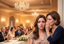 At my sister’s wedding, I was handed a place card that read “non-priority guest”. Mom whispered: “That means no seat at the family table.” I walked to the gift table, retrieved my $10,000 check, and said: “Since I’m just a courtesy, so is this.” When I got in my car, my sister ran after me and my parents shouted: “Come back!”, but I…