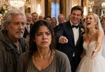 POOR GIRL TOOK BEGGAR TO HER EX’S WEDDING WITHOUT REALIZING HE WAS A MILLIONAIRE AND WHAT HE DID SHOCKED EVERYONE
