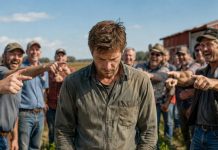 My brother brought a banker, a reporter, and half the county to watch my mysterious crop fail. “Tell everyone what you planted, Eli,” Mason laughed. “Or are you ashamed to admit they’re weeds?” I stayed silent—until three government vehicles appeared behind him and an investigator placed handcuffs on his manager. Mason’s smile vanished when I whispered, “The crop was never your biggest problem.”