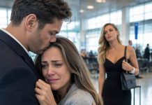 I cried in my husband’s arms at O’Hare Airport like my whole world was falling apart. “I’ll call you the second I land,” Mark whispered, kissing my forehead. What he didn’t know was that I had already seen him with his mistress, already uncovered the lies, and already planned my next move. By the time his plane took off, his perfect escape was already over.