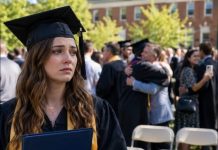 Everyone showed up to my graduation — except my parents. When I called, my mom said, “We’re on a cruise with your brother to celebrate his new job.” I just smiled and said, “Then don’t bother showing up to my future either.” Two weeks later, my dad knocked on my door, holding a box I mailed months ago — and whispered, “Why didn’t you tell us?” I just pointed to the note inside and said, “Go ahead. Read it out loud.”
