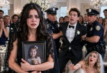 Five months after my husband pushed me and our three-year-old daughter into the middle of a raging blizzard, he whispered, “This will look like an accident—and the insurance money will go to me.” Tonight, I walked into his wedding with his mistress. His face was ashen. “How are you still alive?” he stammered. I held up the evidence in my hand and smiled. “I’m here to expose the monster you are—and to avenge the little girl you abandoned…”