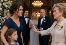 “My granddaughter’s scar will ruin the wedding photos,” my mother said coldly. Then she admitted a powerful guest had offered her $10,000 to keep my seven-year-old daughter away. I almost screamed—until my child handed me a hidden recording and whispered, “Mom, I heard what Aunt Brooke did.” That was when I realized they hadn’t excluded the weakest person in the family. They had silenced the only witness.