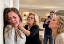 My mother slapped me so hard I slammed into the wall. My sister-in-law spat at me, and my brother-in-law laughed and called me a gold digger, thinking my husband was away on duty. But when the door opened and he walked into the room, his next words left them speechless with horror.