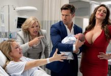 I’d just given birth when my husband stormed in—his mistress on one arm, my mother-in-law on the other. She sneered, “Your surrogacy job is done.” My husband laughed, “Did you really think I’d stay with a poor woman like you forever?” He ripped my baby from my arms. My stitches burned, my world went white. They thought I was alone. But they never asked who my father is… and they’re about to learn how fast a perfect life can collapse.