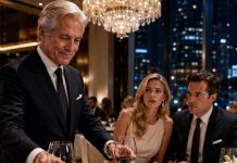 “I SOLD MY BUSINESS FOR $60M AND DECIDED TO CELEBRATE WITH MY DAUGHTER AND HER HUSBAND. WE WENT TO THE MOST EXPENSIVE RESTAURANT IN TOWN. WHEN I STEPPED AWAY TO ANSWER A PHONE CALL, A WAITER APPROACHED ME AND SAID, ‘IT SEEMS YOUR DAUGHTER HAS POURED SOMETHING INTO YOUR GLASS’ SO I WENT BACK AND SWITCHED OUR GLASSES. 15 MINUTES LATER – TRUE STORY -“