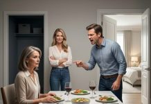 “Give our bedroom to my wife,” my son ordered. “Sleep in the storage room—or get out.” I didn’t argue. I packed two suitcases and quietly left the house he had forgotten belonged to me. Ten days later, while I watched the sunrise from my new mountain condo, he called me sobbing: “Mom, the new owner is throwing us onto the street!” But that wasn’t the worst surprise waiting for him.