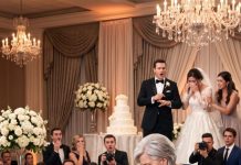 My six-year-old son picked up a single piece of wedding cake, smiling like every other child in the room. Then my mother-in-law slapped him so hard he crashed onto the marble floor. “Greedy little brat!” she screamed. As I rushed to hold him, he looked up through tears and whispered, “Mom… Grandma said I’m not really family.” Five minutes later, the groom called off the wedding—and everyone finally understood why.