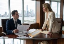 Sell your 59% shares after the divorce, and she’ll walk away with nothing,” I heard my husband whisper through his office door as he wrapped his arms around another woman. My heart shattered—but I stayed silent. Three days later, he slammed a contract onto my desk and demanded my signature. I smiled, pushed it back, and said, “You should’ve checked whose name really controls this company.” His face turned white… and that was only the beginning.