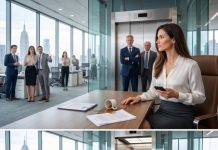 “Watch where you’re going!” the intern snapped after throwing hot coffee all over my blouse. Then she smirked and said, “The CEO is my husband. One word from me and you’re fired.” I quietly wiped the coffee away, picked up my phone, and smiled. “Perfect,” I said. “Let’s ask your husband to come down.” She folded her arms confidently, never imagining the next five minutes would destroy every lie she had built.