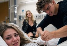 Desperté con la herida abierta y la vía arrancada de mi brazo. Daniel empujó mi camilla hacia la puerta mientras su nueva amante sonreía desde mi cama. “Ella paga la matrícula completa; tú puedes desangrarte en el pasillo con la basura”, escupió. Yo apreté el teléfono y sonreí. “Perfecto. Entonces el comité también debería escuchar cómo pagó para que hicieras su examen.” Pulsé enviar… y alguien cerró la puerta desde fuera.