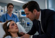 “If anyone asks, you fell down the stairs,” my husband whispered before the ICU doors closed. He told the nurses my head injury had made me confused, then smiled as if he had already buried the truth. I stayed silent because he didn’t know the pendant around my neck had recorded everything—including the woman who said, “Make it look accidental.” But that recording wasn’t my only surprise…