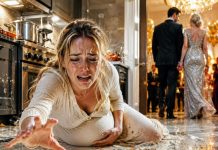 “I told my husband, ‘Something’s wrong… I think the baby is coming.’ But my mother-in-law scoffed, ‘You’re just making excuses to skip my birthday party.’ My husband barely looked at me. ‘Your due date isn’t for another two weeks.’ Then they walked away, leaving me alone in a grease-filled kitchen, doubled over in pain. None of us knew that within the next hour, one terrifying phone call would destroy our family forever.