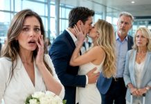 I arrived at the airport with white roses for my parents, expecting tears, hugs, and a family reunion. Instead, I saw my husband kissing another woman beside Gate 42—while my parents smiled like they had planned it. Daniel wiped his mouth and said, “Go home, Clara. The divorce papers are waiting.” I didn’t cry. I only looked at their tickets and whispered, “You should’ve checked whose name paid for this trip…”