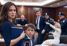 Cuando el juez le preguntó a mi hijo con quién quería vivir, Daniel apretó mi mano y miró a su padre. «Con mamá», dijo temblando. «No quiero volver con papá ni con Clara. Ella empujó a la abuela a la piscina… y después me obligó a mentir». Mi exmarido palideció. Toda la sala quedó muda. Yo creí que aquello era lo peor, hasta que Daniel sacó del bolsillo el teléfono de la abuela y pulsó reproducir…