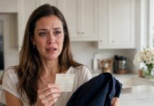 My husband forgot his jacket at home, and I almost ignored it—until the hotel receipt slipped from the pocket. Two guests. One room. My hands shook as I read his name… then the name beside it. “No,” I whispered, backing into the wall. When he walked in, I held it up. “Tell me why my sister was with you.” His face went white—but his answer destroyed me even more…