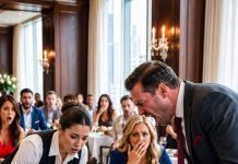 I was eight months pregnant when I saw my husband kiss another woman in the middle of our baby shower. “You weren’t supposed to see that,” Daniel hissed, grabbing my arm as guests gasped. I pulled away, but his hand shoved me backward. Pain tore through my body as I hit the floor. Then he leaned close and whispered, “Scream, and I’ll make sure no one believes you.” My water broke.