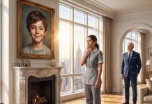 I was hired to clean a billionaire’s penthouse, but one portrait stopped my heart. “Sir… I know that boy,” I whispered. His face drained of color before he grabbed my arm. “Tell me everything. Right now!” he begged. I had no idea my childhood friend from a forgotten Wyoming orphanage wasn’t dead—he was the missing heir to a fortune, and someone inside this mansion would kill to keep that secret buried.