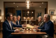 My son-in-law thought I was just a poor old man with nothing to offer. During dinner, his father pushed an envelope toward me and said, “Take this money and stop interfering in our family’s future.” I smiled, accepted their insult, and walked away. Five minutes later, the company board called my son-in-law into an emergency meeting. He was about to discover the “helpless father” he mocked was the man who owned everything