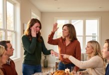 The first time my mother slapped me at Thanksgiving, everyone stayed silent. But when she raised her hand again and my sister laughed, “Stop pretending he’s yours. He was always meant to marry me,” a calm voice behind them shattered the room. “Touch my fiancée one more time,” Ethan said, stepping through the doorway. They thought I had already lost. They had no idea the real dinner had just begun.
