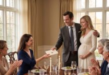 For three months, my husband treated me like I didn’t exist, then looked me straight in the eyes and sneered, “You’re barren. You’ll never be a mother.” Weeks later, he proudly walked into a family dinner holding his pregnant mistress’s hand. I smiled, slid an envelope across the table, and whispered, “Congratulations, honey.” Seconds later, his face turned white—and everyone’s world fell apart. But that was only the beginning.