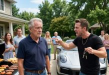 On Father’s Day, my own son looked me in the eyes and said, “I wish you had never been my father.” I stood up, handed him the Porsche keys, and quietly replied, “Then live as if you never had one.” Minutes after I drove away, his furious text appeared: “Bring my car back, or I’m calling the police!” He thought he had won. He had no idea the car had never belonged to him.