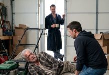 My son-in-law believed I was a helpless widower whose mind had finally collapsed. He forged my signature, stole forty-two thousand dollars, chained me inside a freezing garage, and bought a fake dementia diagnosis to silence me. When my son arrived, Brent laughed and confessed everything. Then my son tapped his watch and replayed one sentence: “The pension is mine.” Brent dropped to his knees—but the police had not even revealed the second recording yet.