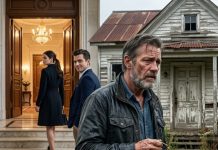 My daughter stepped into an $8-million mansion while I stood before our ruined farm, holding the old keys she thought were worthless. Then I pushed open the creaking door and saw boxes of stolen papers, my wife’s empty jewelry case, and my own signature forged on every document. “Dad… please don’t ask questions,” she whispered on the phone. But it was too late. I already knew who had betrayed me.