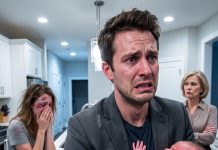I returned home from a business trip to find my newborn son with a high fever while my wife cried alone in the kitchen; my mother simply said, “She exaggerates things,” and that’s when I understood what was happening in my own family.